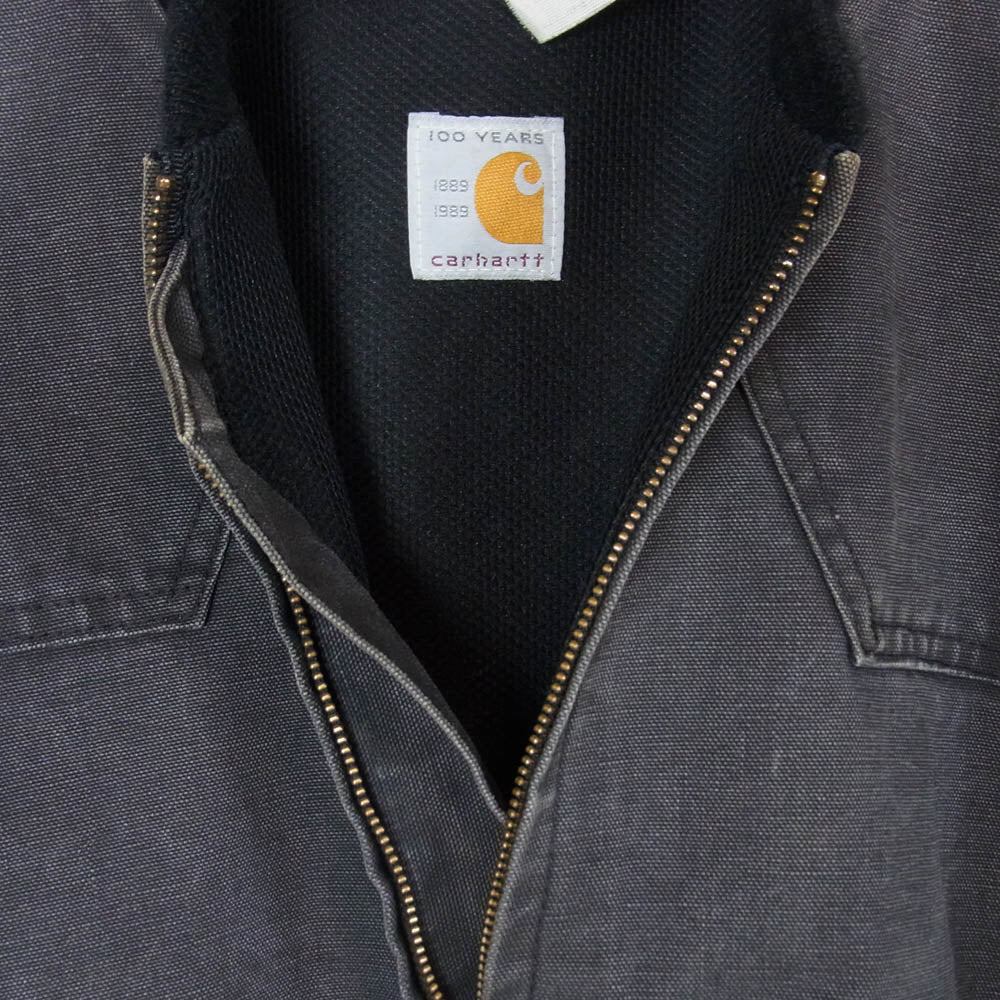 Carhartt カーハート USA製 80s 100YEARS 100周年 サンタフェ ウエスタン ジャケット ブラック系 表記無し【中古】