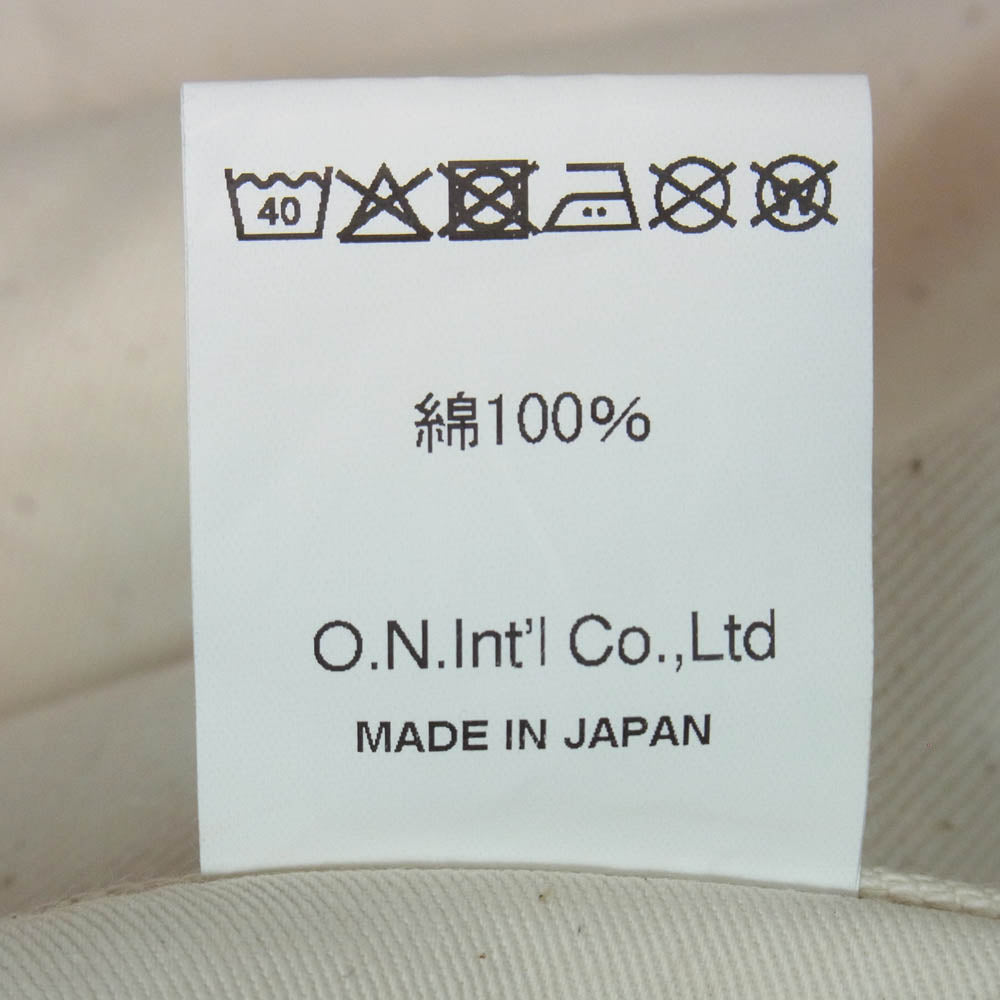 ONI DENIM 鬼デニム ONI271-ECRU 12.4oz Organic Cotton Ecru Denim Wide Straight オーガニックコットン ホワイトデニム ワイドストレート デニム パンツ W32 ホワイト系 32【極上美品】【中古】