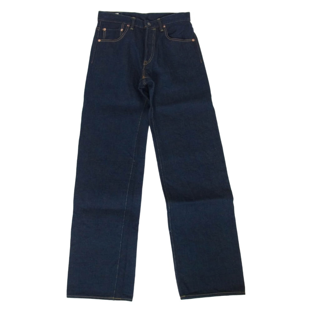 ONI DENIM 鬼デニム ONI200ZR-OLV Secret Denim weft Olive Wide Straight 20oz シークレットデニム 緯糸オリーブ ワイドストレート デニム パンツ W30 インディゴブルー系 30【極上美品】【中古】