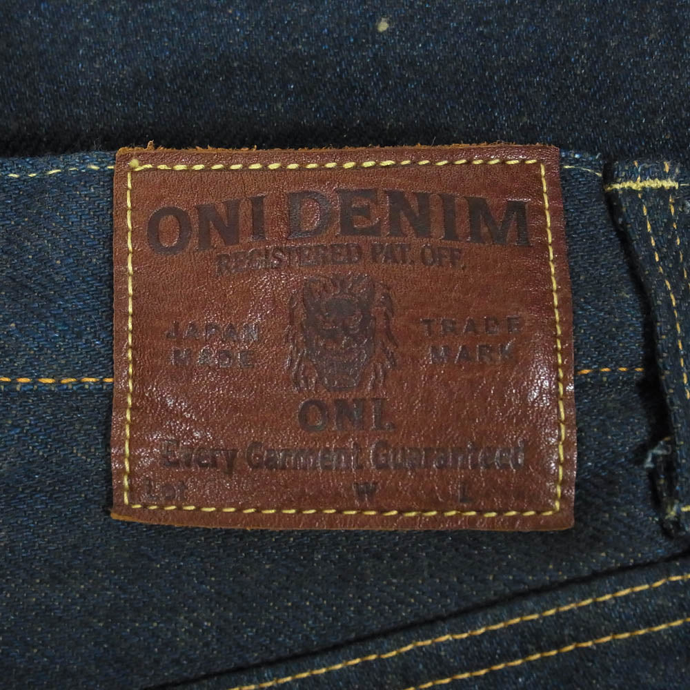 ONI DENIM 鬼デニム ONI200ZR-OLV Secret Denim weft Olive Wide