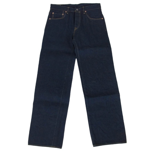 ONI DENIM 鬼デニム ONI200ZR-OLV Secret Denim weft Olive Wide Straight 20oz シークレットデニム 緯糸オリーブ ワイドストレート デニム パンツ W33 インディゴブルー系 33【極上美品】【中古】