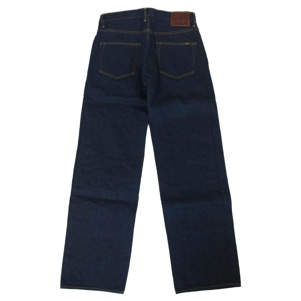 ONI DENIM 鬼デニム ONI200ZR-OLV Secret Denim weft Olive Wide Straight 20oz シークレットデニム 緯糸オリーブ ワイドストレート デニム パンツ W33 インディゴブルー系 33【極上美品】【中古】