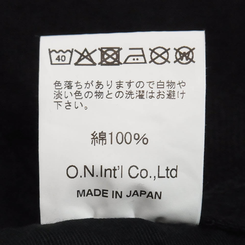 ONI DENIM 鬼デニム ONI288ZR-BKBK 20oz シークレット ブラックデニム レギュラーストレート デニム パンツ W34 ブラック系 34【極上美品】【中古】