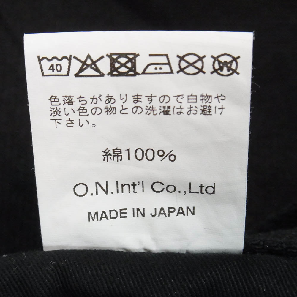 ONI DENIM 鬼デニム ONI288ZR-BKBK 20oz シークレット ブラックデニム レギュラーストレート デニム パンツ W31 ブラック系 31【極上美品】【中古】