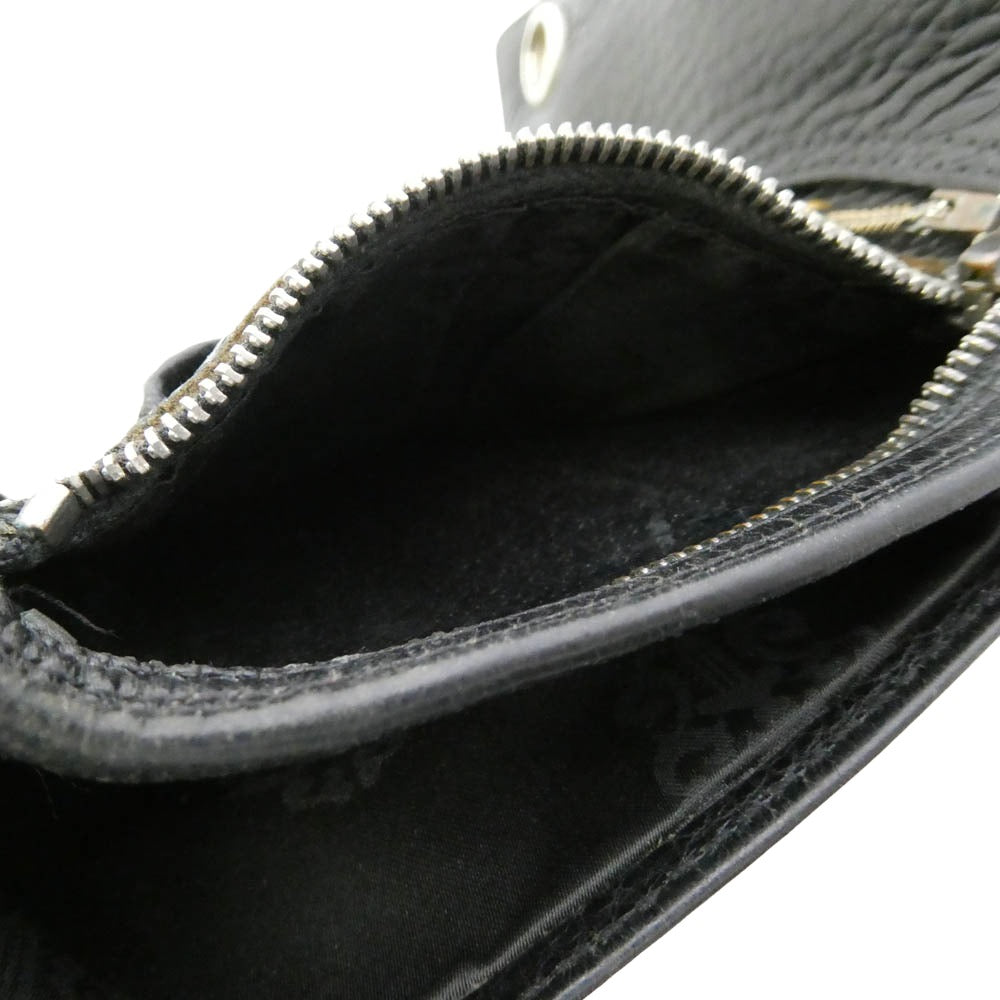 CHROME HEARTS クロムハーツ（原本有） 2246-304-0300-0200 3Fold 3フォールド レザー ウォレット 3つ折り 財布 ブラック系【中古】