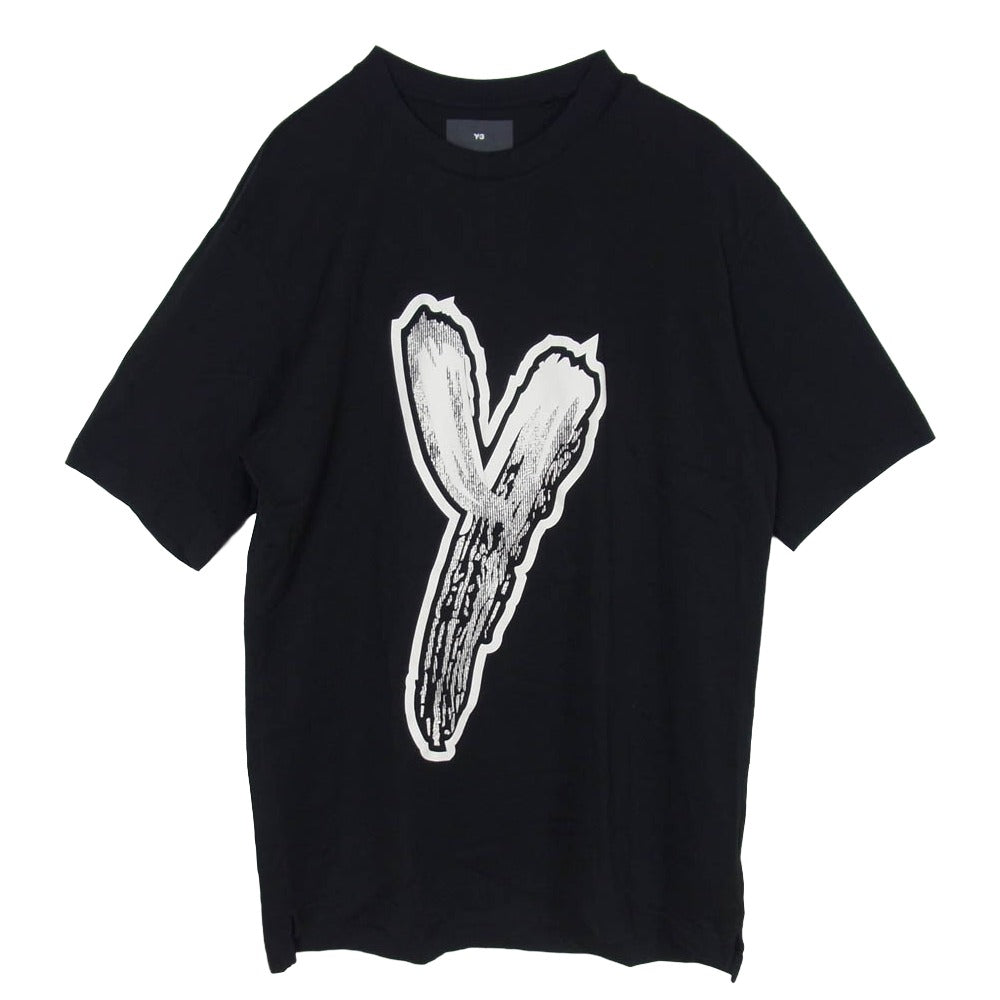 Y-3 Yohji Yamamoto ワイスリー ヨウジヤマモト 23ss HY1271 LOGO GFX TEE ロゴグラフィック Tシャツ ブラック系 XS【中古】