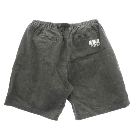 WIND AND SEA ウィンダンシー WDS-O-ESPT-25-Q3-PT-01 ESS SEA SHORTS エッセンシャルシー ショーツ コットン ショートパンツ ブラック系 XL【中古】