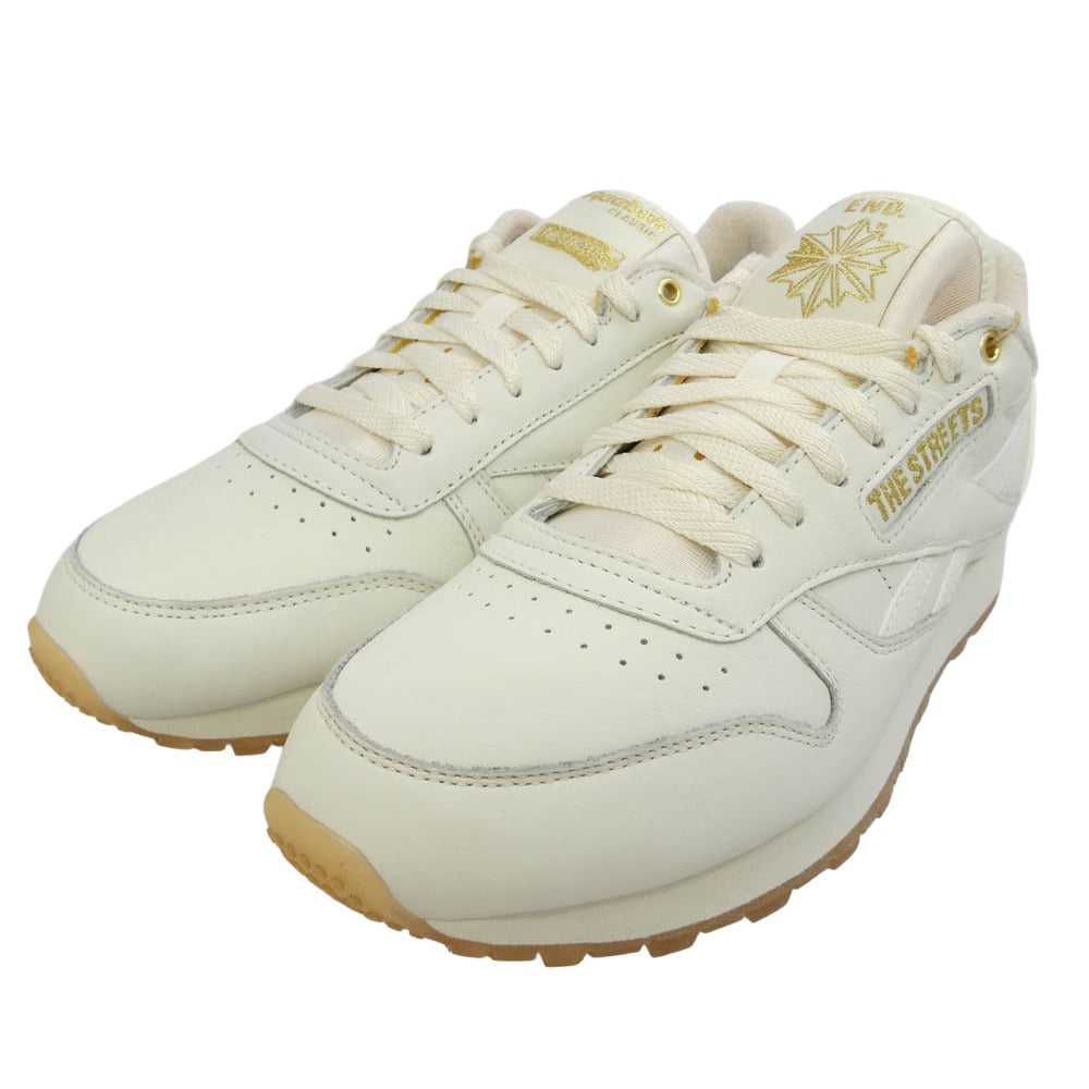Reebok リーボック × The Streets By End. Classic Leather ストリートバイエンド クラシックレザー スニーカー ホワイト系 27.5cm【新古品】【未使用】【中古】