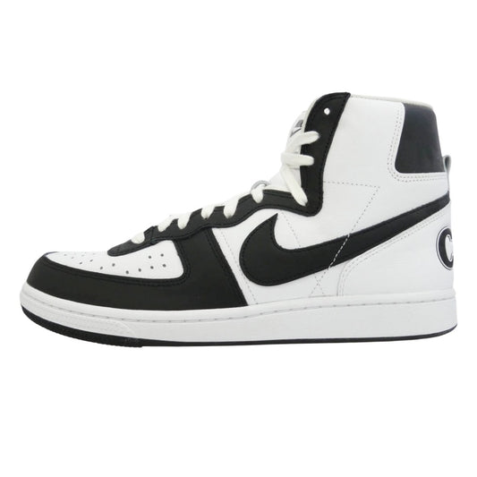 COMME des GARCONS HOMME PLUS コムデギャルソンオムプリュス NIKE ナイキ FD4159-101 × Nike Terminator High Black ナイキ ターミネーター ハイ ホワイト系 ブラック系 28cm【極上美品】【中古】