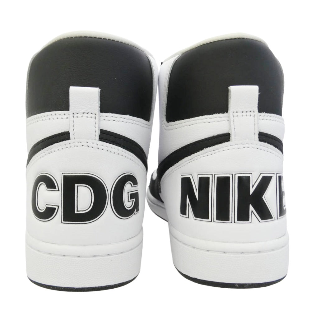COMME des GARCONS HOMME PLUS コムデギャルソンオムプリュス NIKE ナイキ FD4159-101 × Nike Terminator High Black ナイキ ターミネーター ハイ ホワイト系 ブラック系 28cm【極上美品】【中古】