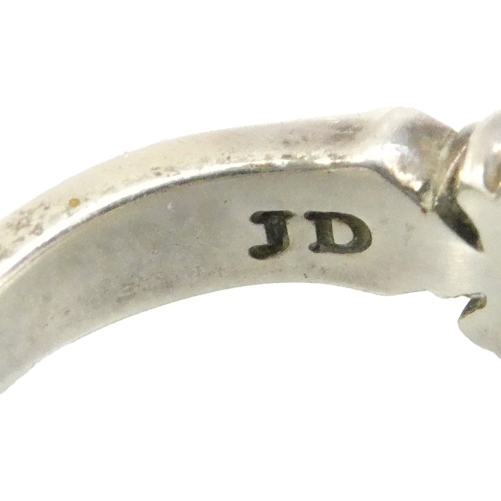 Justin Davis ジャスティンデイビス SRJ435 AMULET アミュレット クロス リング シルバー系 7号【中古】