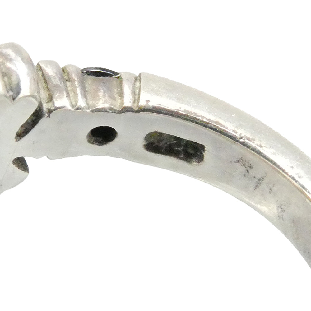 Justin Davis ジャスティンデイビス SRJ435 AMULET アミュレット クロス リング シルバー系 7号【中古】