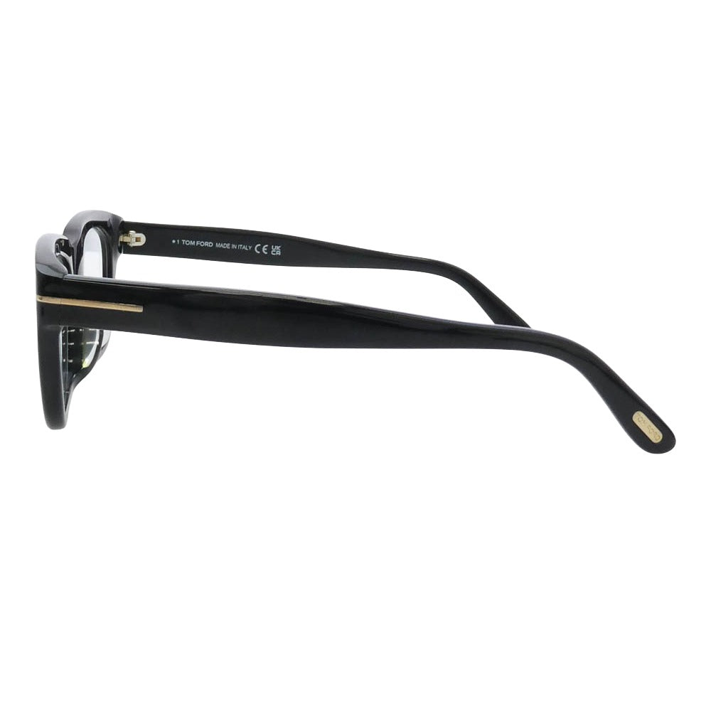TOM FORD トムフォード TF5178-F アジアンフィット メガネ ウェリントンシェイプ アセテート 眼鏡 アイウェア フレーム：ブラック系 レンズ:クリア 51□21 145【中古】