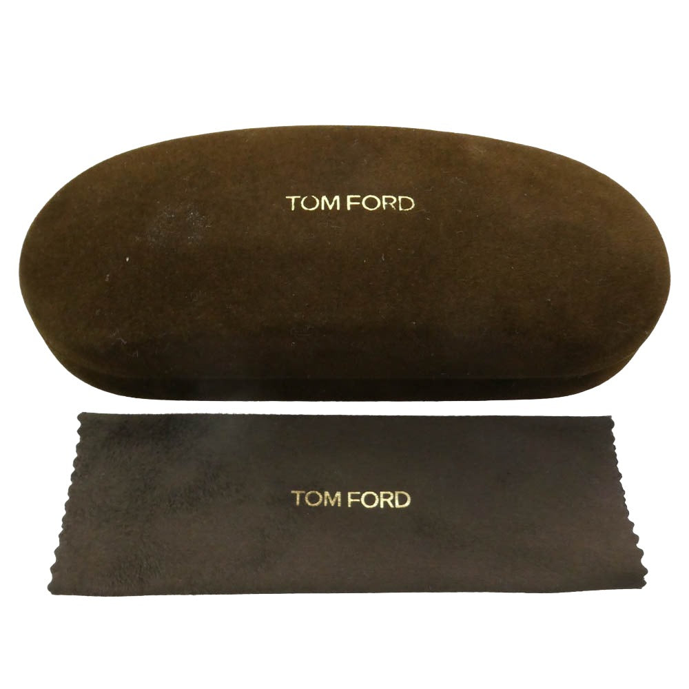TOM FORD トムフォード TF5178-F アジアンフィット メガネ ウェリントンシェイプ アセテート 眼鏡 アイウェア フレーム：ブラック系 レンズ:クリア 51□21 145【中古】