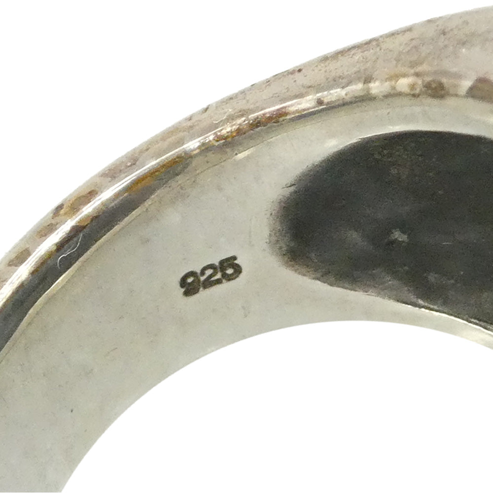 Justin Davis ジャスティンデイビス SRF110 MARSHAL Ring マーシャルリング オニキス クラウン クロス ロゴ リング 約18.5号【中古】