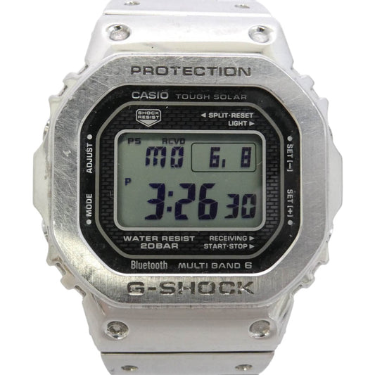 CASIO G-SHOCK カシオ ジーショック GMW-B5000D-1JF フルメタル ステンレス ソーラー 腕時計 デジタルウォッチ シルバー系【中古】