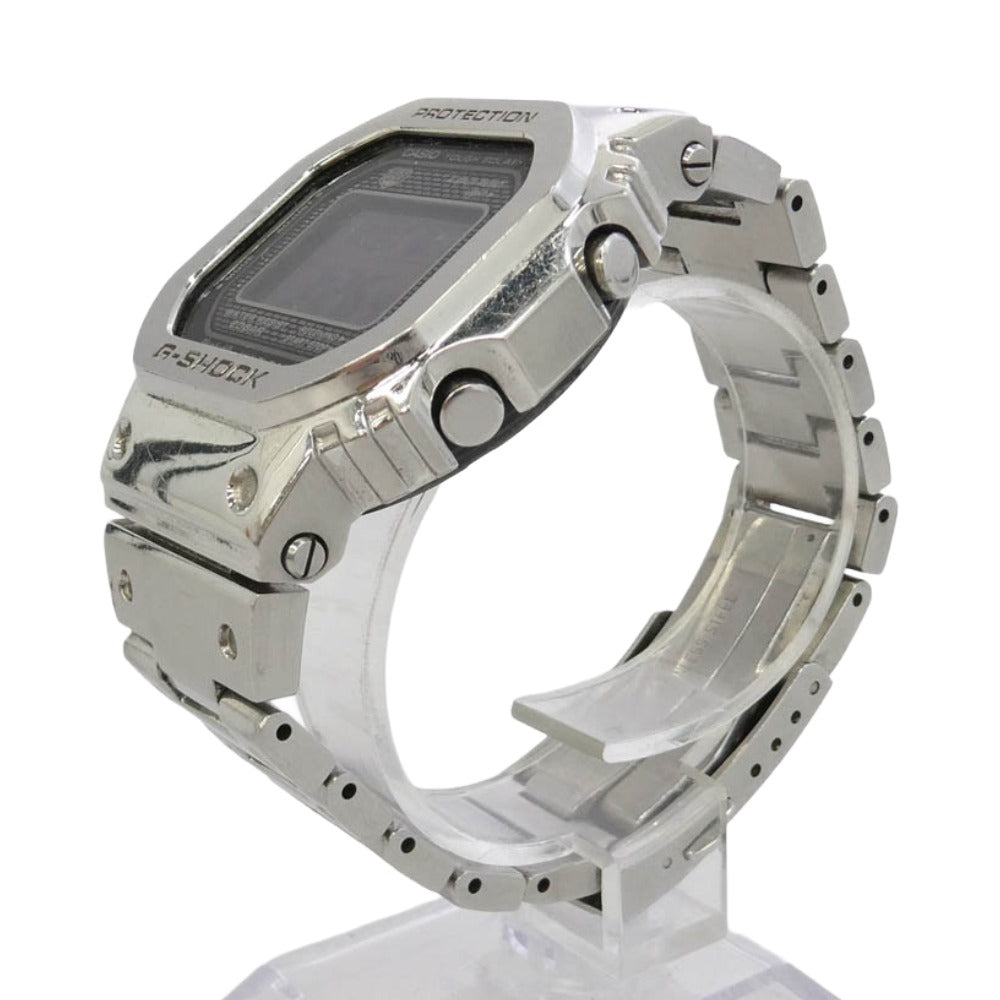 CASIO G-SHOCK カシオ ジーショック GMW-B5000D-1JF フルメタル ステンレス ソーラー 腕時計 デジタルウォッチ シルバー系【中古】