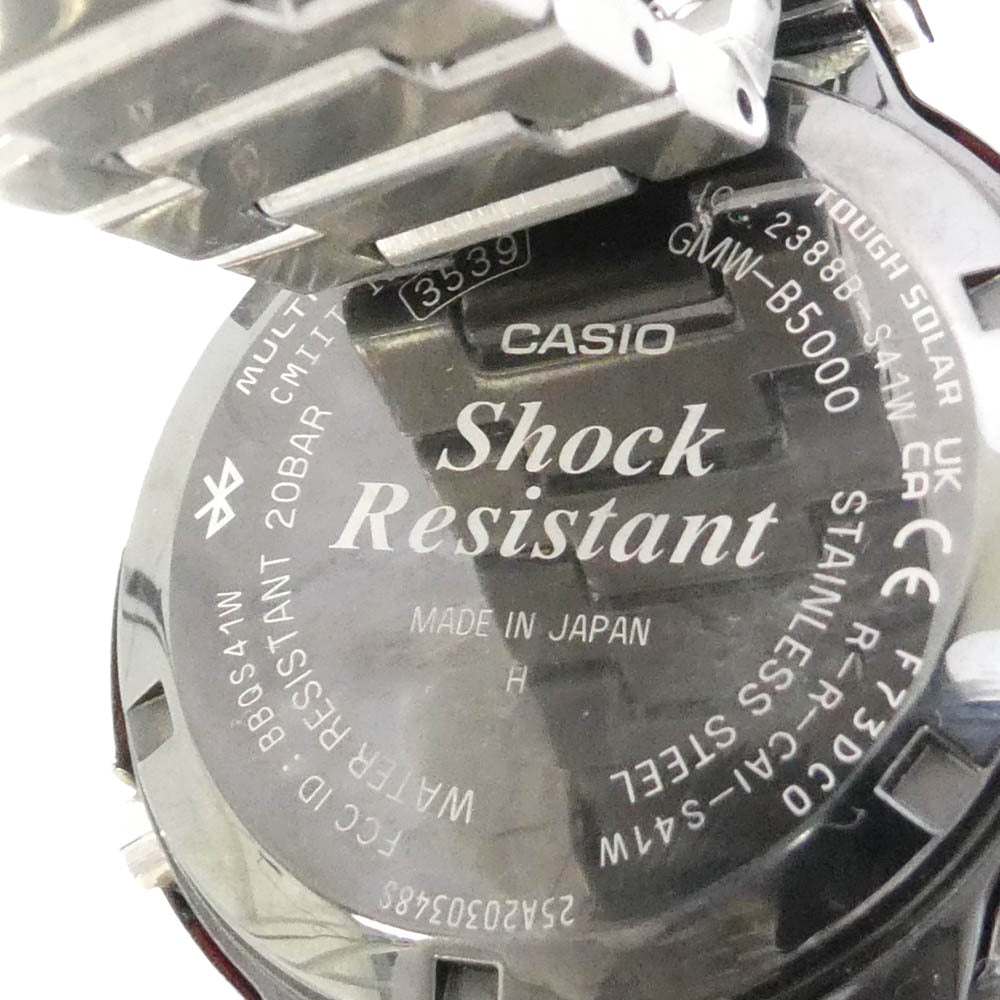 CASIO G-SHOCK カシオ ジーショック GMW-B5000D-1CJF フルメタル ステンレス ソーラー 腕時計 デジタルウォッチ シルバー系【中古】