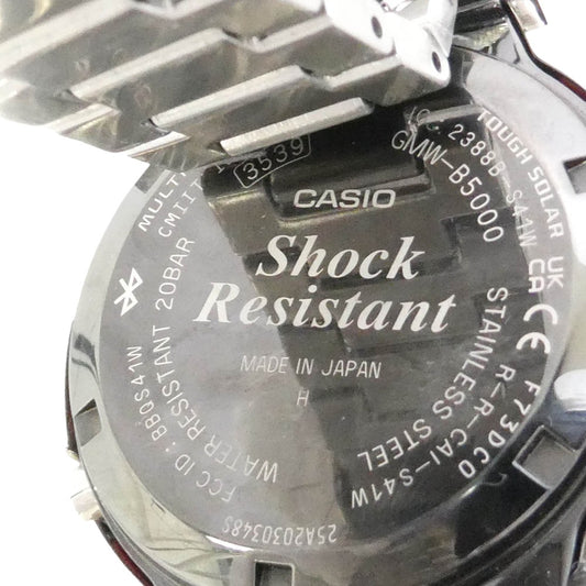 CASIO G-SHOCK カシオ ジーショック GMW-B5000D-1CJF フルメタル ステンレス ソーラー 腕時計 デジタルウォッチ シルバー系【中古】