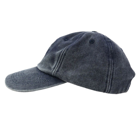 Supreme シュプリーム 26SS Pigment Coated S Logo 6-Panel ピグメント コーテッド ウォッシュ加工 Sロゴ 6パネル キャップ 帽子 ネイビー系【美品】【中古】