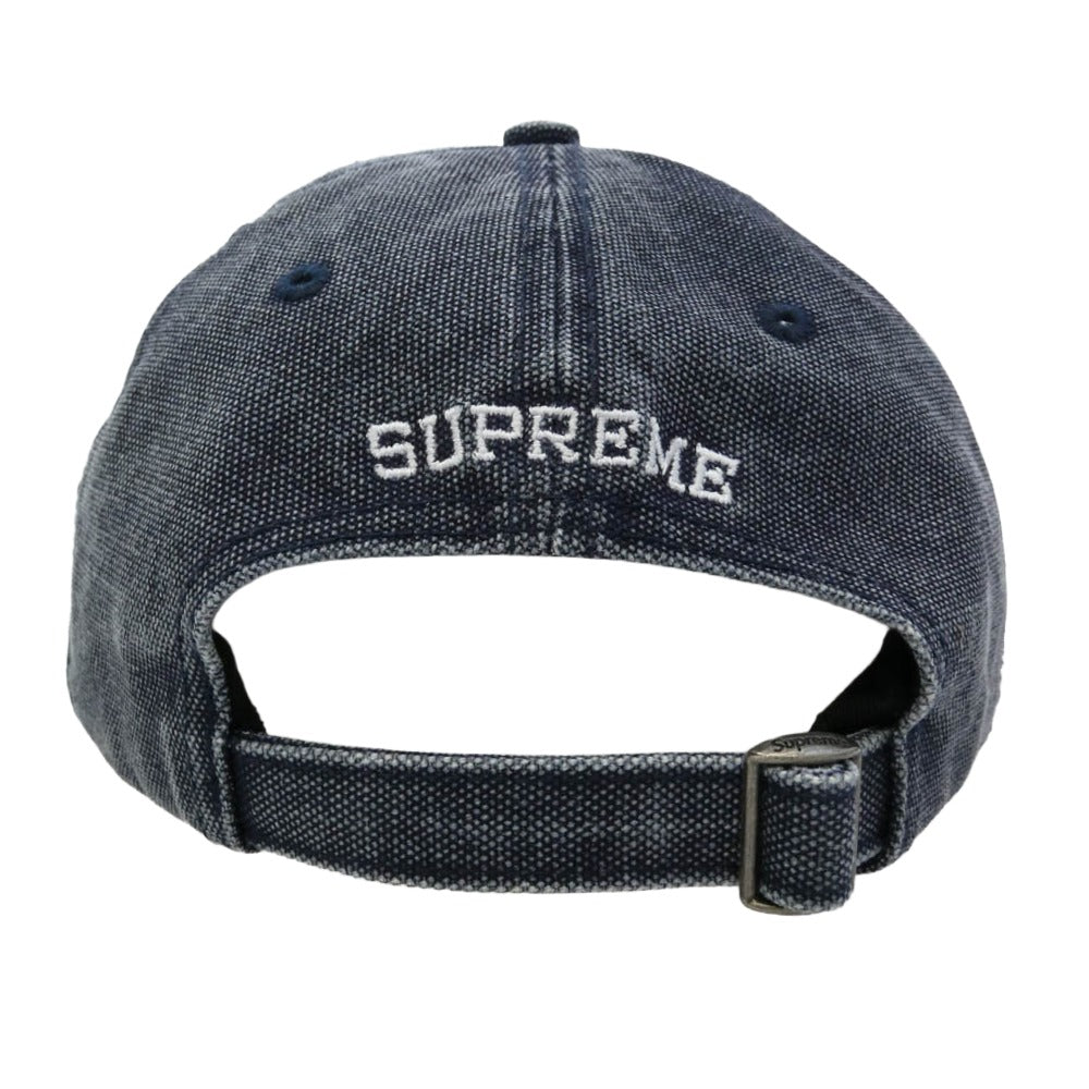 Supreme シュプリーム 26SS Pigment Coated S Logo 6-Panel ピグメント コーテッド ウォッシュ加工 Sロゴ 6パネル キャップ 帽子 ネイビー系【美品】【中古】