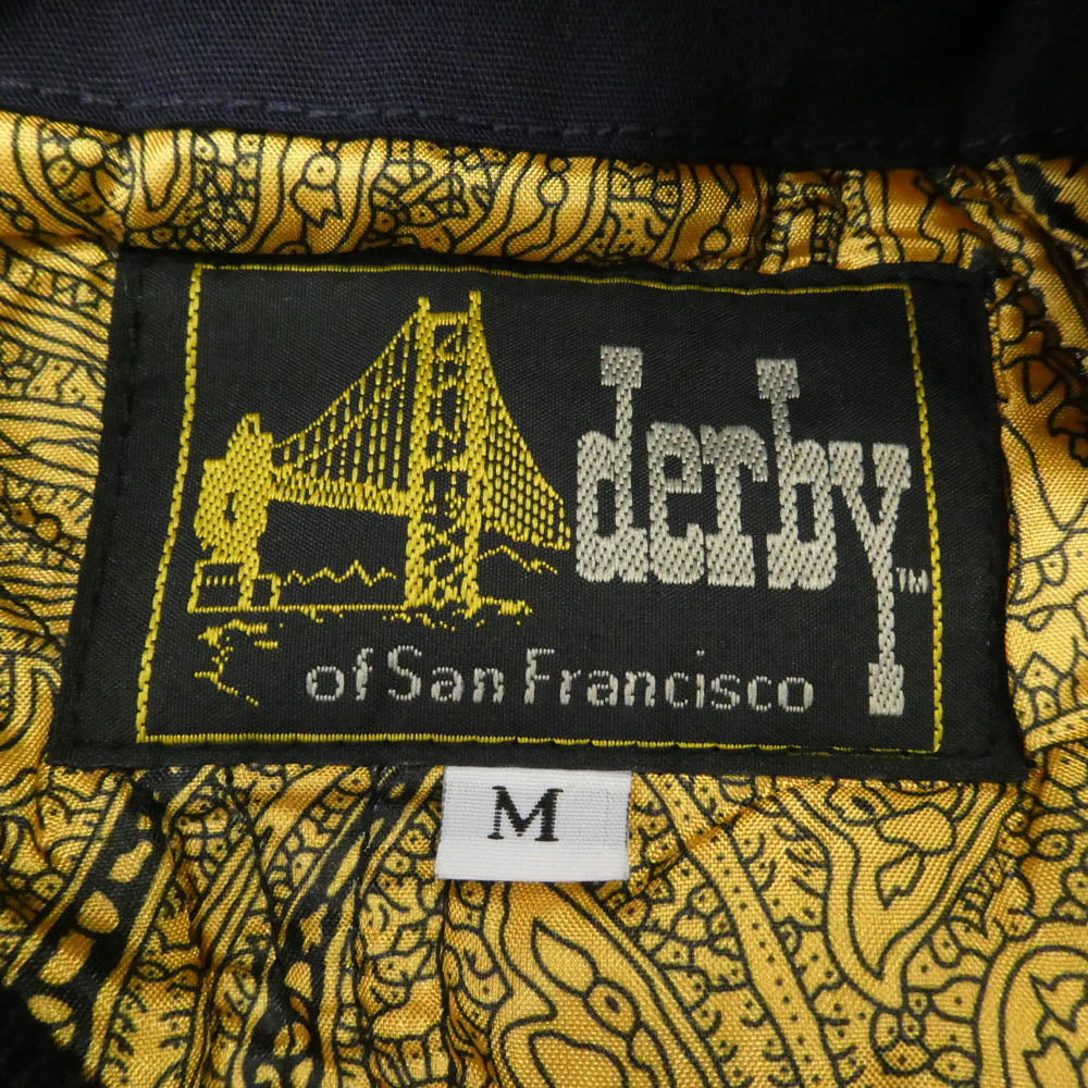 ダービー オブ サンフランシスコ Derby jacket STYLE300 ダービージャケット ブルゾン パープル系 ゴールド系 M【美品】【中古】