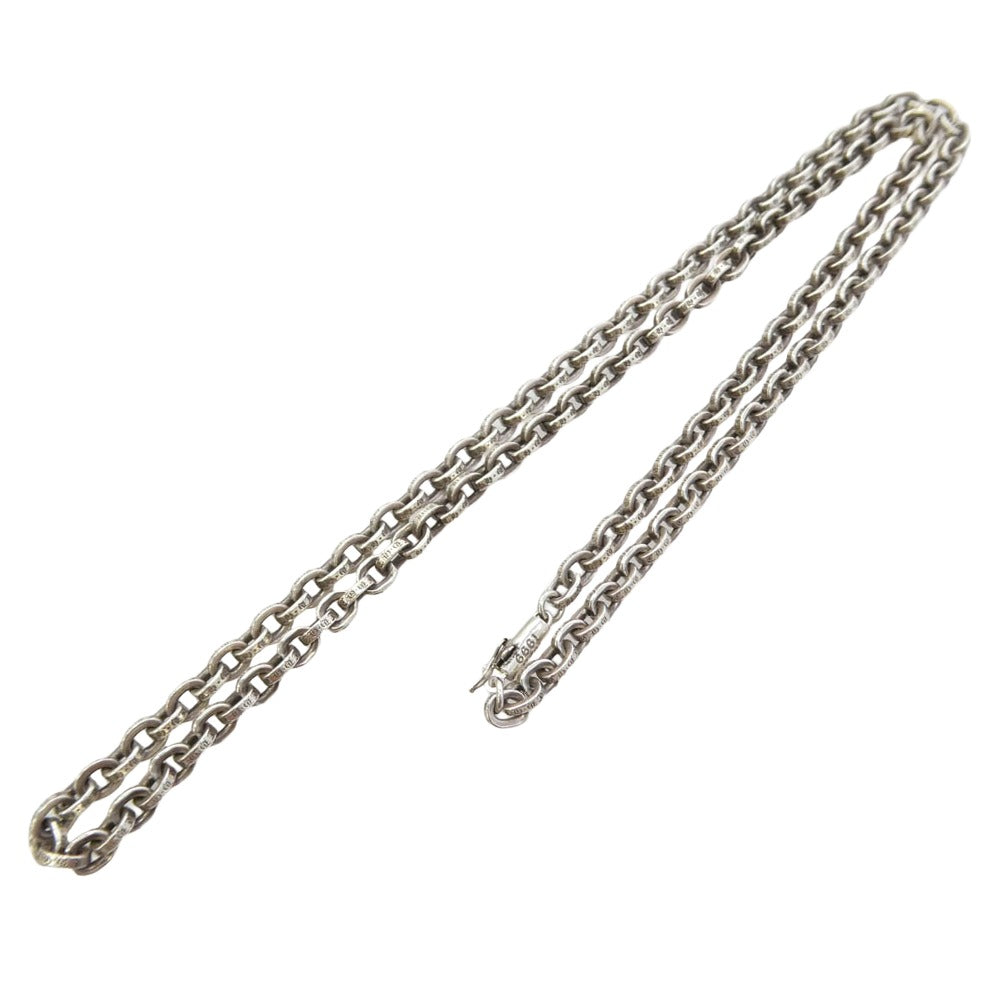 CHROME HEARTS クロムハーツ（原本無） PAPER CHAIN 24inch ペーパーチェーン ネックレス 24インチ シルバー系【中古】