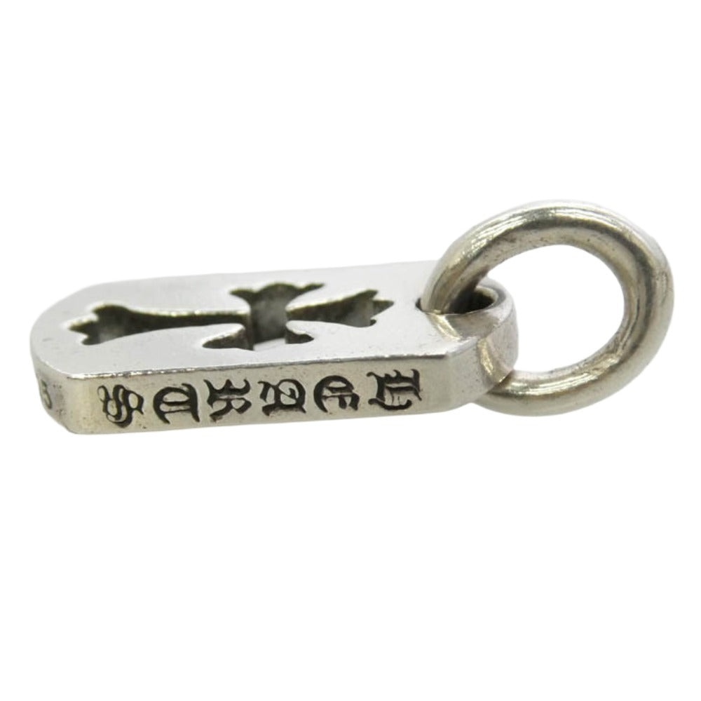 CHROME HEARTS クロムハーツ（原本有） DT TNY CO CRS タイニー カットアウトクロス ドッグタグ チャーム トップ シルバー系【中古】