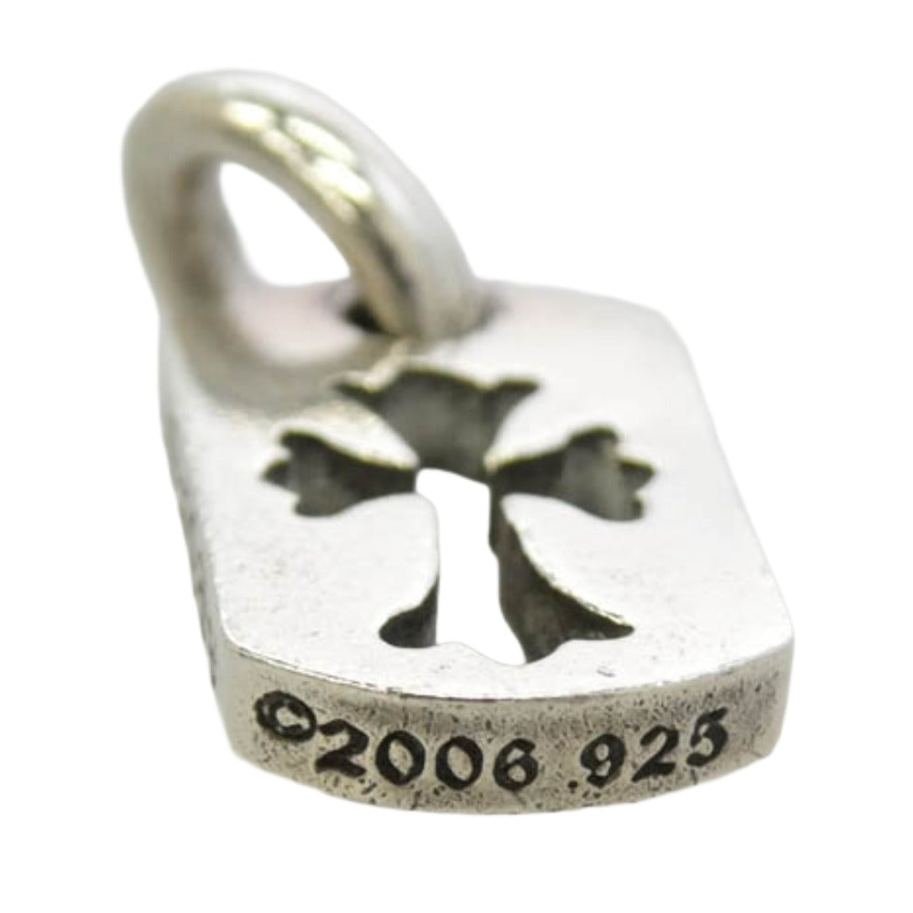 CHROME HEARTS クロムハーツ（原本有） DT TNY CO CRS タイニー カットアウトクロス ドッグタグ チャーム トップ シルバー系【中古】