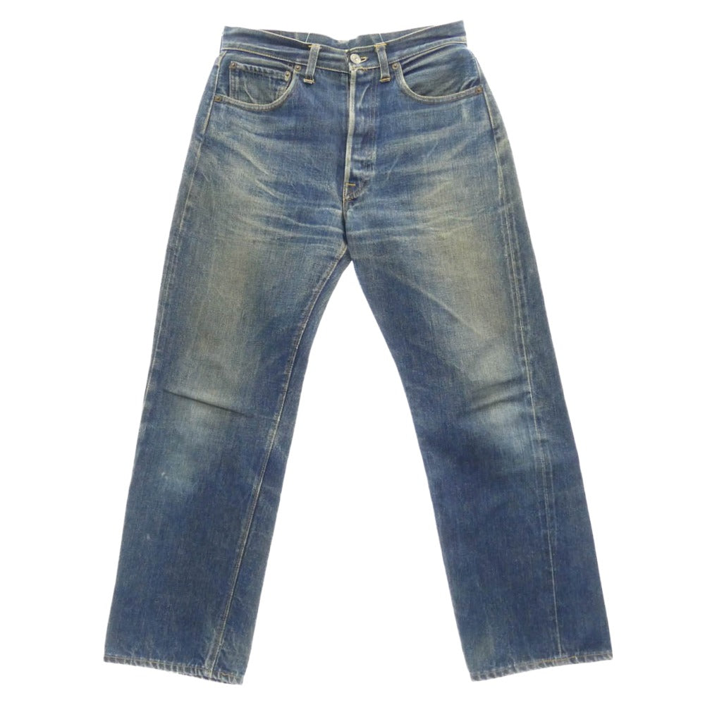 Levi's リーバイス 501 VINTAGE ヴィンテージ 60s 501 BIG E 初期 ボタン裏刻印16 Vステッチ 両面不均等V デニム パンツ インディゴブルー系 実寸W29【中古】