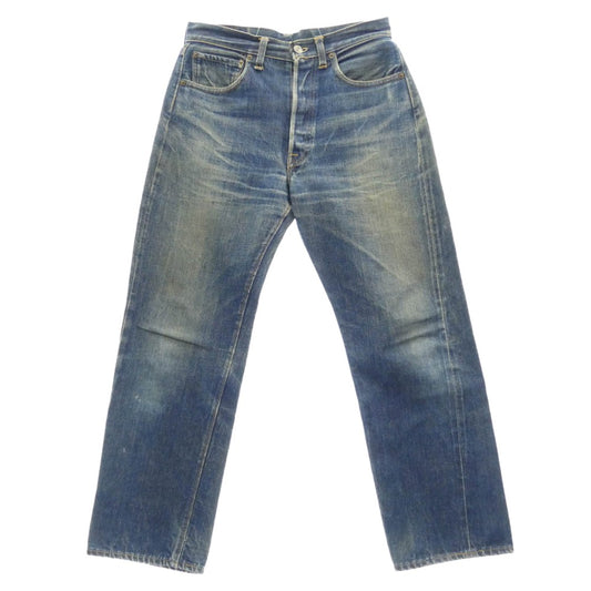 Levi's リーバイス 501 VINTAGE ヴィンテージ 60s 501 BIG E 初期 ボタン裏刻印16 Vステッチ 両面不均等V デニム パンツ インディゴブルー系 実寸W29【中古】