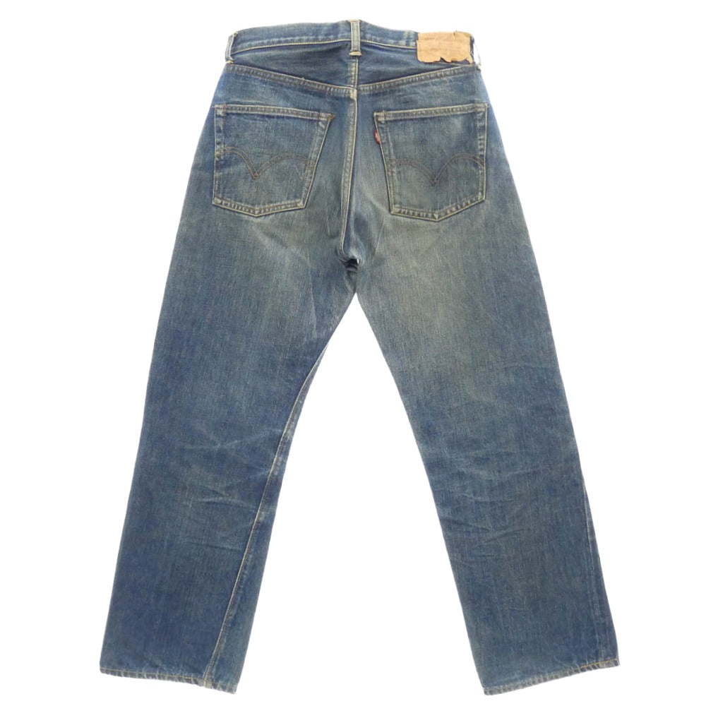 Levi's リーバイス 501 VINTAGE ヴィンテージ 60s 501 BIG E 初期 ボタン裏刻印16 Vステッチ 両面不均等V デニム パンツ インディゴブルー系 実寸W29【中古】