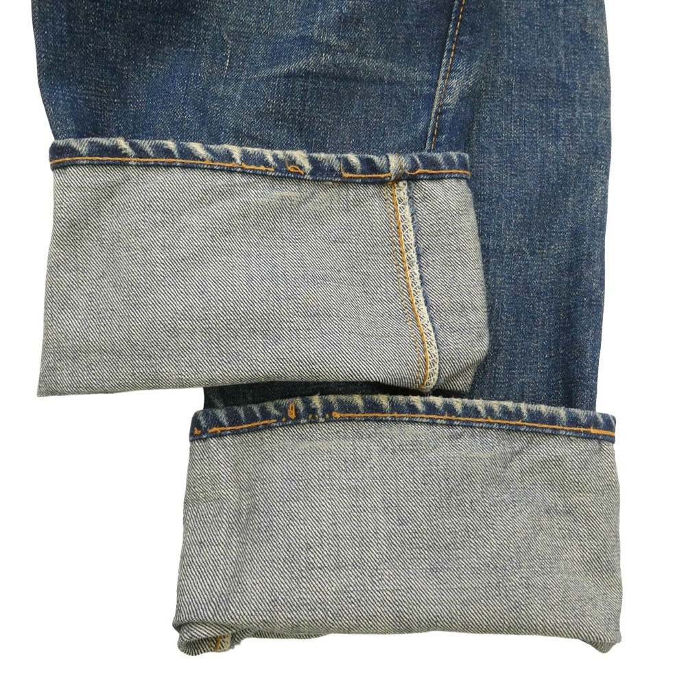 Levi's リーバイス 501 VINTAGE ヴィンテージ 60s 501 BIG E 初期 ボタン裏刻印16 Vステッチ 両面不均等V デニム パンツ インディゴブルー系 実寸W29【中古】