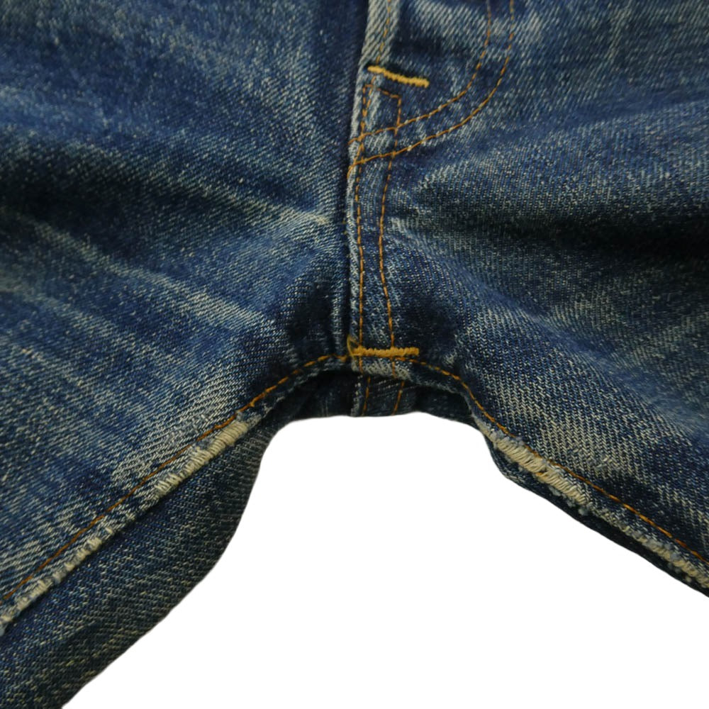 Levi's リーバイス 501 VINTAGE ヴィンテージ 60s 501 BIG E 初期 ボタン裏刻印16 Vステッチ 両面不均等V デニム パンツ インディゴブルー系 実寸W29【中古】