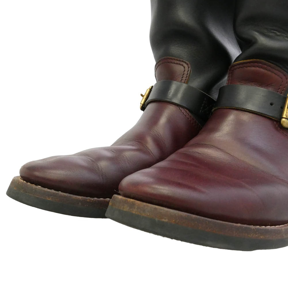 アルゴ Engineer boots keel キール エンジニア ブーツ ブラウン系 実寸サイズ参照【中古】