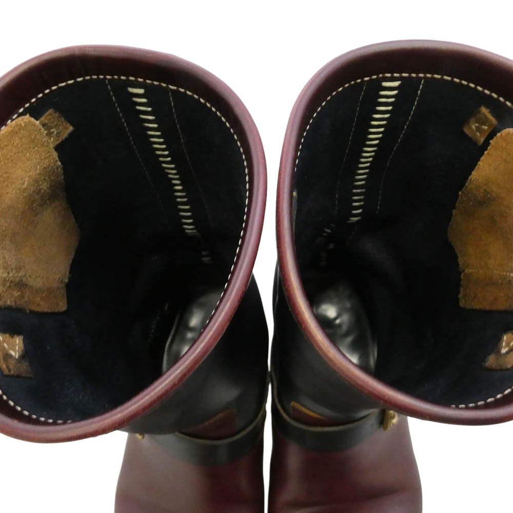 アルゴ Engineer boots keel キール エンジニア ブーツ ブラウン系 実寸サイズ参照【中古】