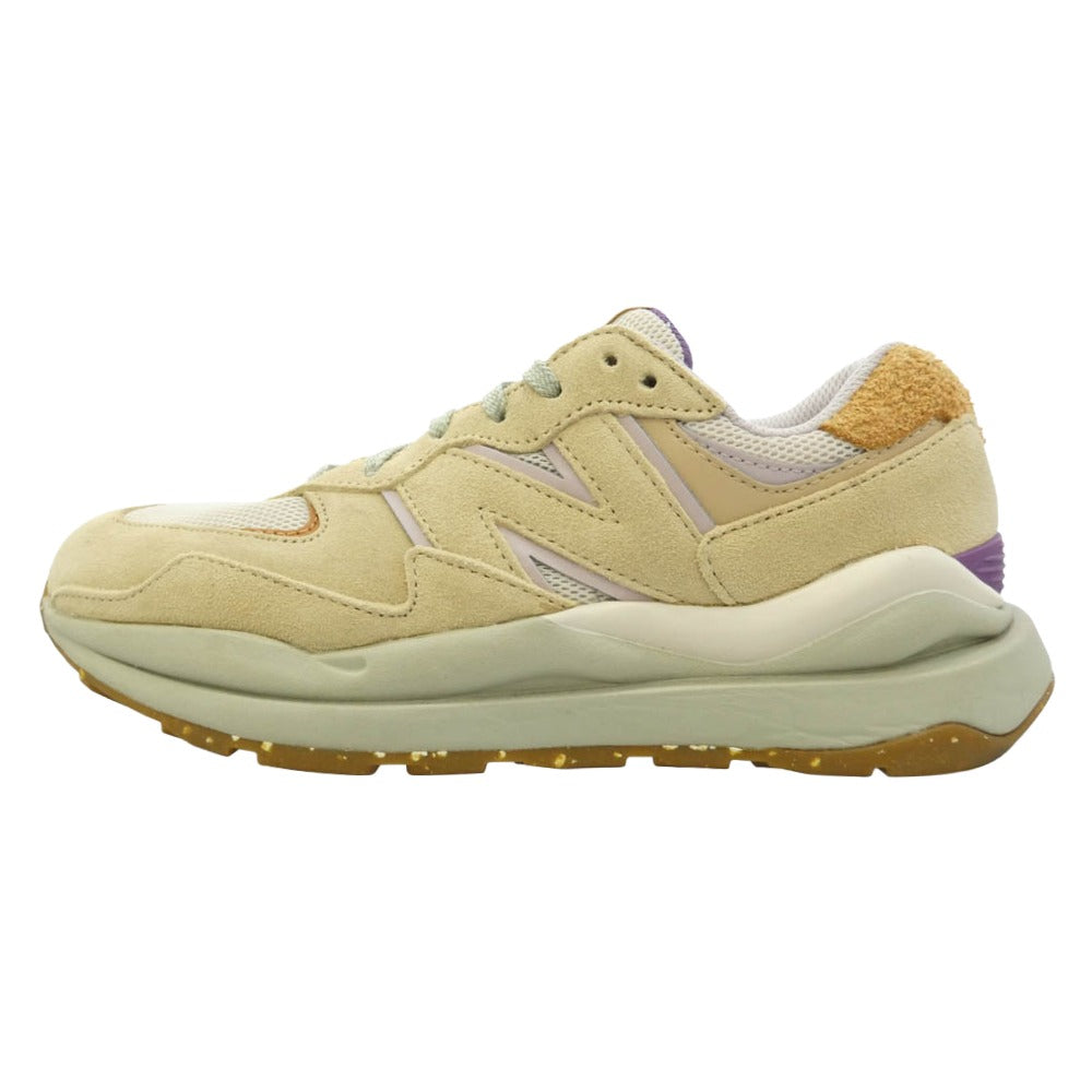 NEW BALANCE ニューバランス W5740TB 57/40 Incense Sour Grape インセンスサワーグレープ スエード メッシュ スニーカー ベージュ系 パープル系 24.5cm【中古】