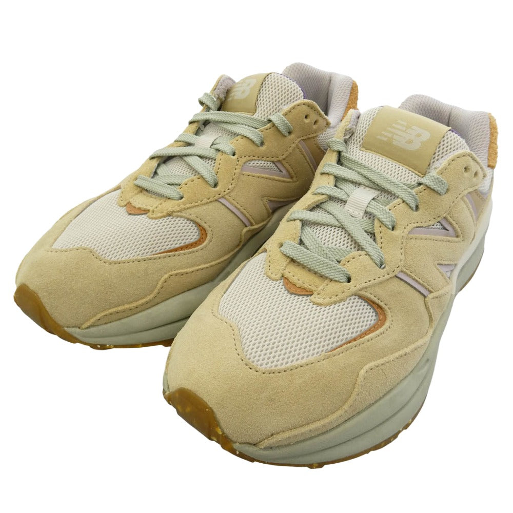 NEW BALANCE ニューバランス W5740TB 57/40 Incense Sour Grape インセンスサワーグレープ スエード メッシュ スニーカー ベージュ系 パープル系 24.5cm【中古】