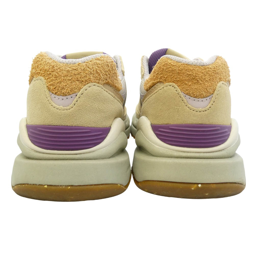 NEW BALANCE ニューバランス W5740TB 57/40 Incense Sour Grape インセンスサワーグレープ スエード メッシュ スニーカー ベージュ系 パープル系 24.5cm【中古】