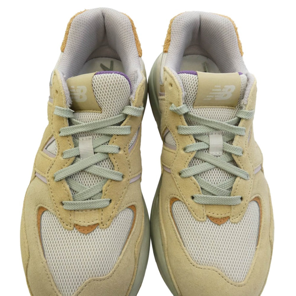 NEW BALANCE ニューバランス W5740TB 57/40 Incense Sour Grape インセンスサワーグレープ スエード メッシュ スニーカー ベージュ系 パープル系 24.5cm【中古】