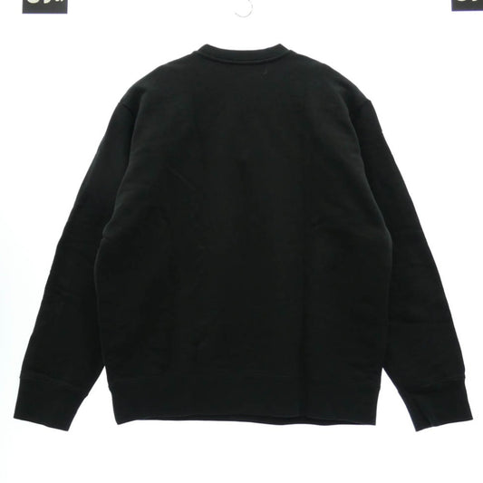 MONCLER モンクレール 24AW J20918G00016 スキーロゴ クルーネック 長袖スウェットトレーナー ブラック系 XXL【中古】