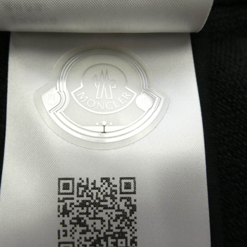 MONCLER モンクレール 24AW J20918G00016 スキーロゴ クルーネック 長袖スウェットトレーナー ブラック系 XXL【中古】
