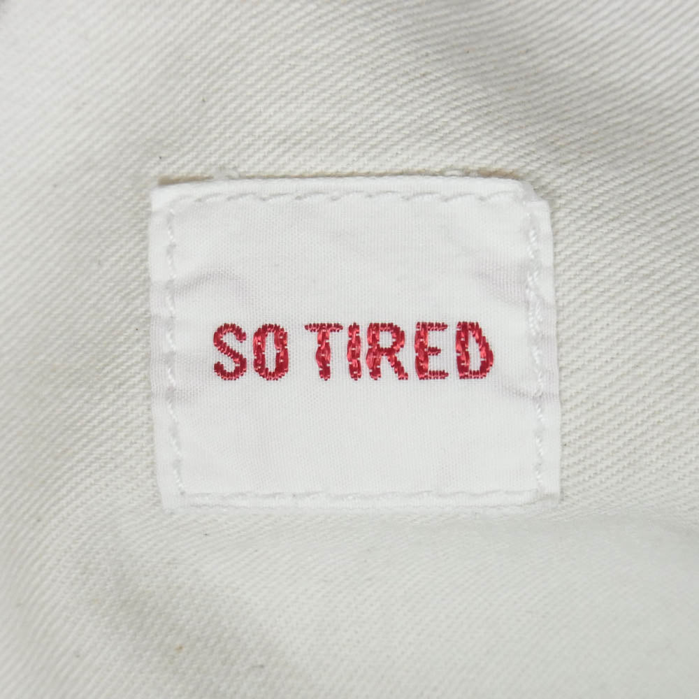 SHANTii シャンティ × SO TIRED ソータイアード ロゴ コットン パンツ ブラック系 S【中古】
