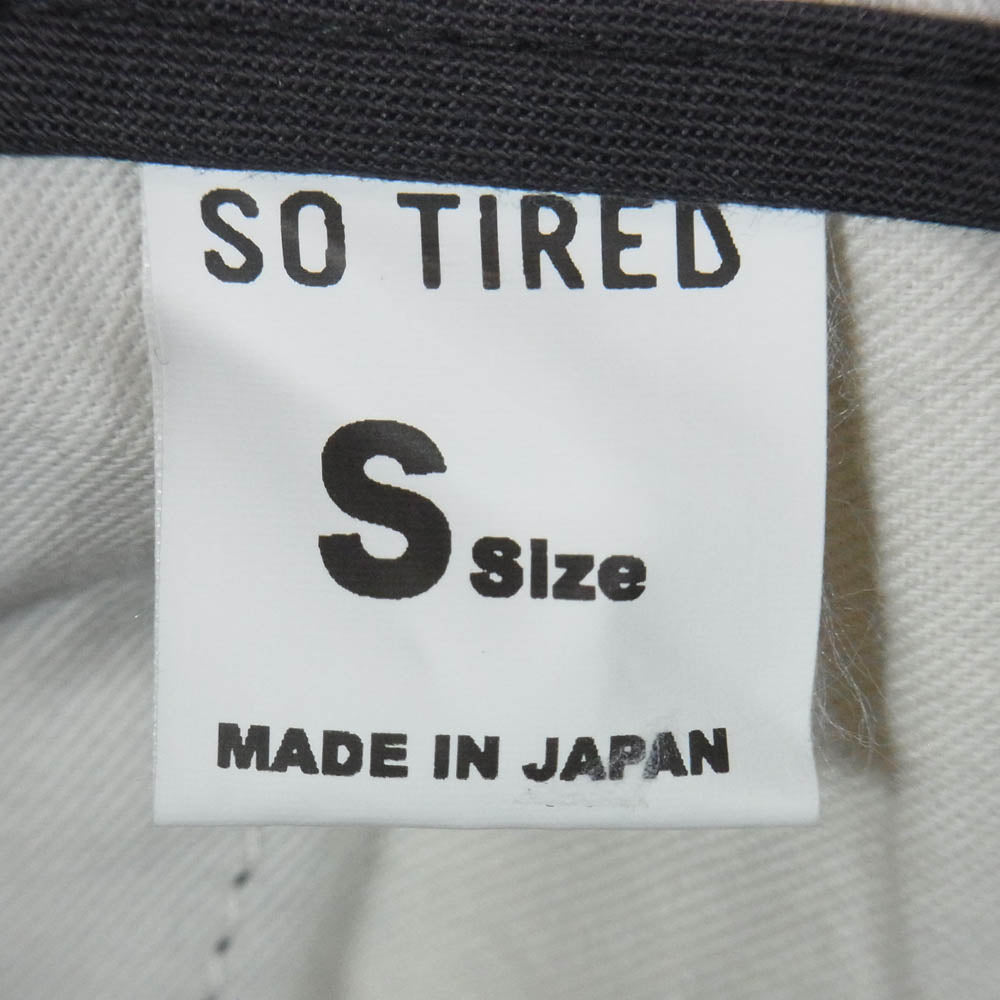 SHANTii シャンティ × SO TIRED ソータイアード ロゴ コットン パンツ ブラック系 S【中古】