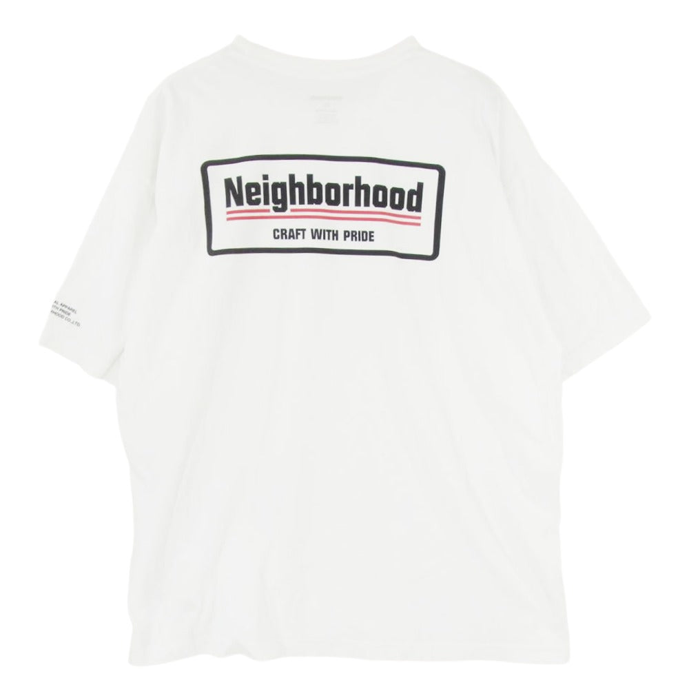 NEIGHBORHOOD ネイバーフッド 23SS 231PCNH-ST06S NH 231 SPOT.TEE SS-4 スポット バックプリント 半袖 Tシャツ ホワイト系 XL【中古】