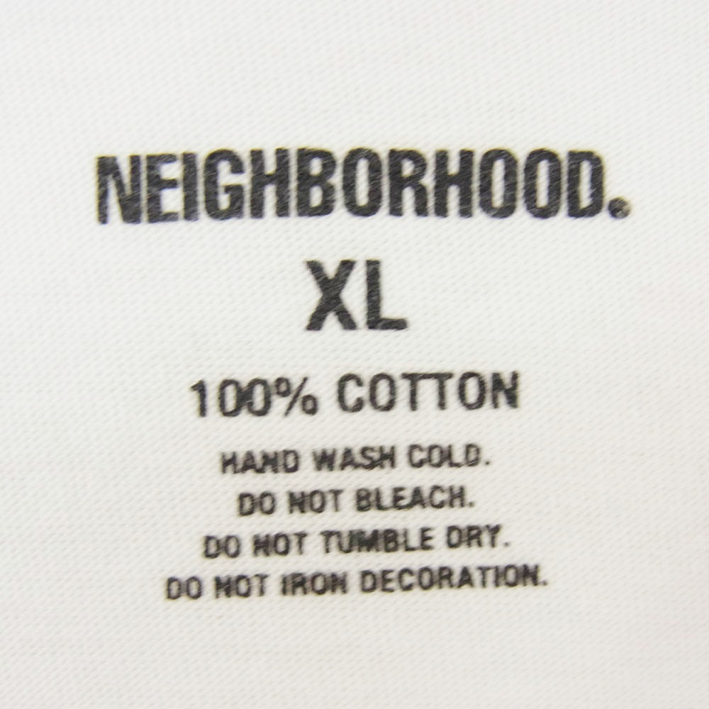 NEIGHBORHOOD ネイバーフッド 23SS 231PCNH-ST06S NH 231 SPOT.TEE SS-4 スポット バックプリント 半袖 Tシャツ ホワイト系 XL【中古】