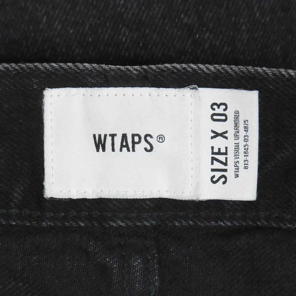 WTAPS ダブルタップス 22AW 222BRDT-PTM02 Blues Skinny Trousers ブルース スキニー トラウザー デニムパンツ ブラック系 3【中古】