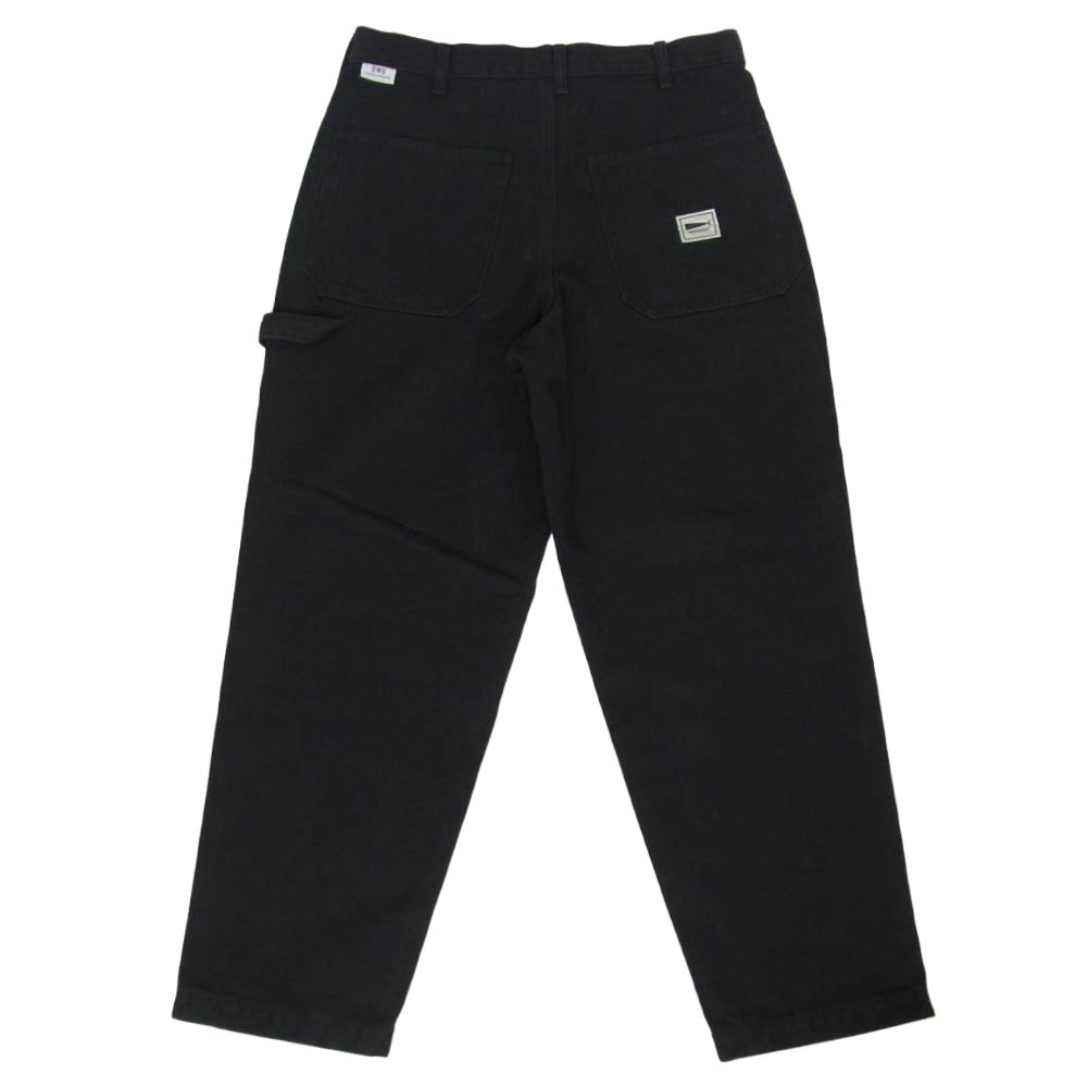 DESCENDANT ディセンダント 22AW 222BRDS-PTM04 DIY PAINTER TROUSERS ペインター トラウザース コットン パンツ ブラック系 2【中古】