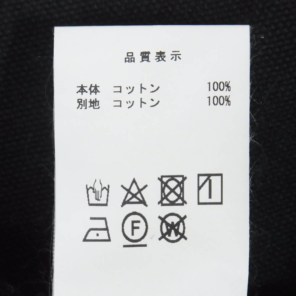 DESCENDANT ディセンダント 22AW 222BRDS-PTM04 DIY PAINTER TROUSERS ペインター トラウザース コットン パンツ ブラック系 2【中古】