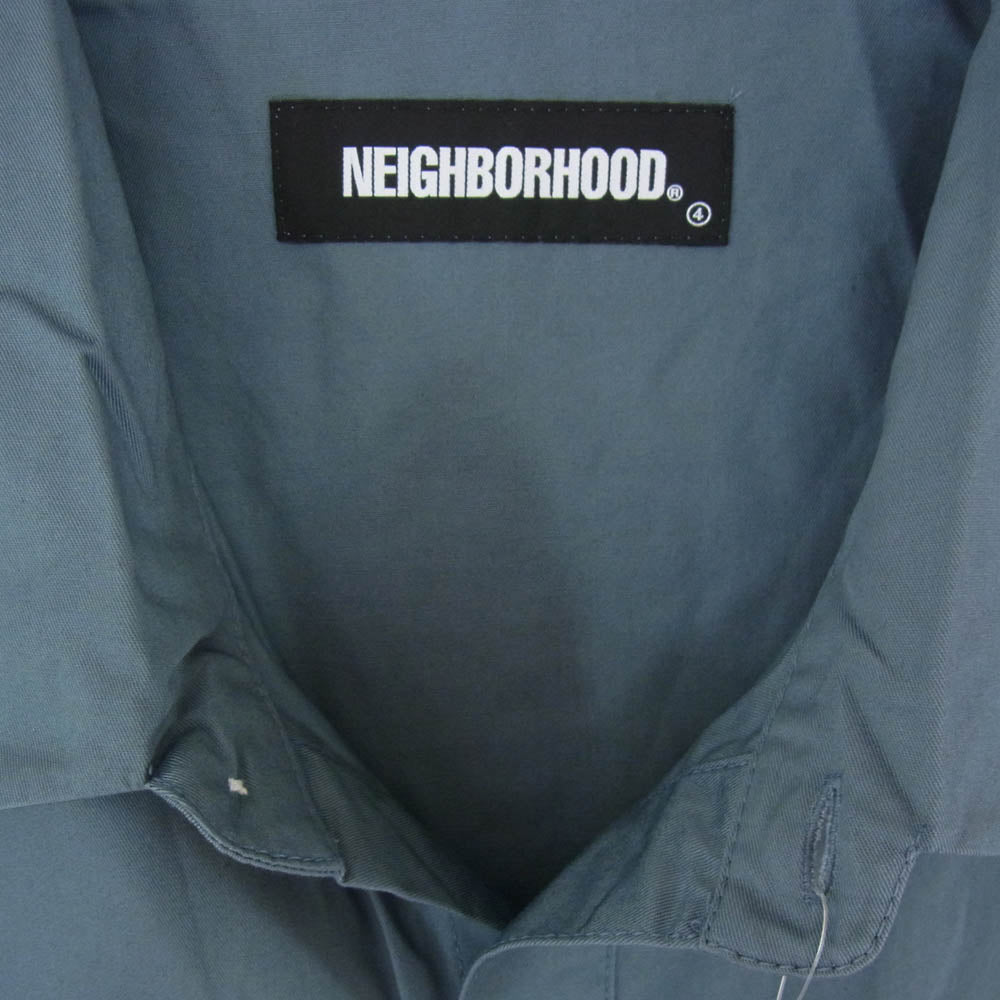 NEIGHBORHOOD ネイバーフッド 21SS 211TSNH-SHM02 CLASSIC WORK C-SHIRT.SS クラシック ワーク シャツ ブルーグレー系 L【新古品】【未使用】【中古】